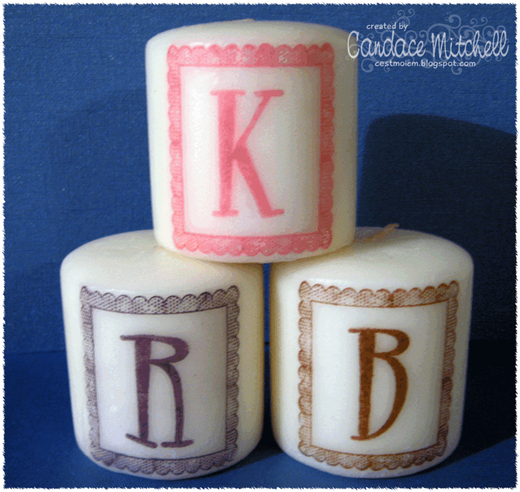 Stamped Candles