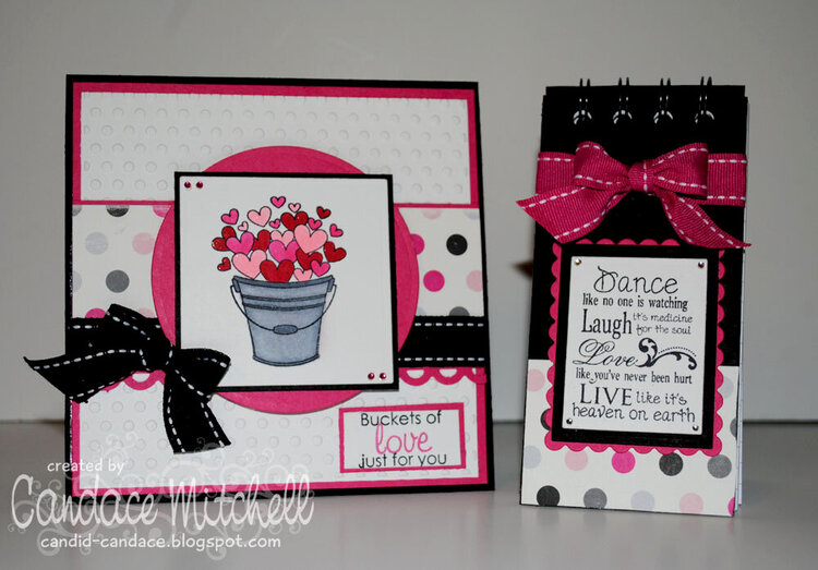 Valentine&#039;s Card and Notepad Set