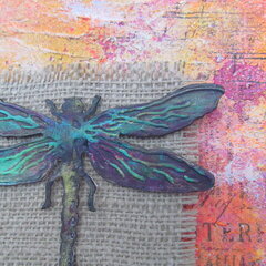 Dragonfly Canvas Detail