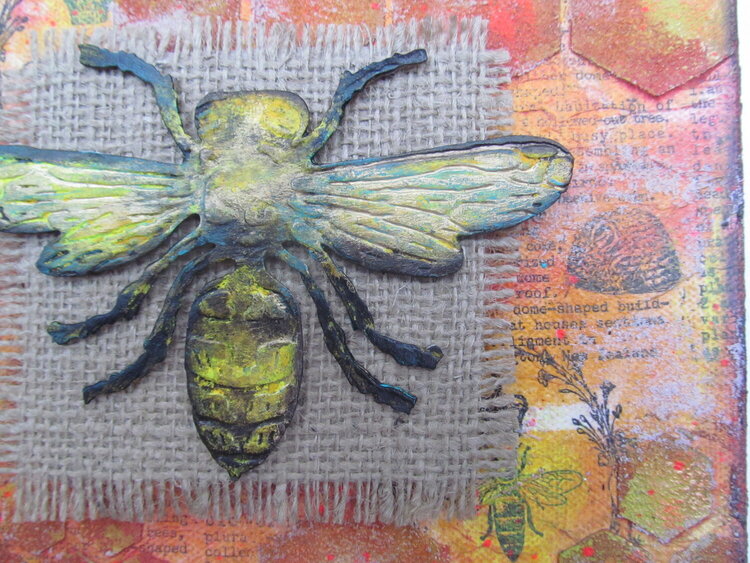 Bee Canvas Detail