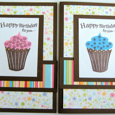 Birthday Cupcake Cards