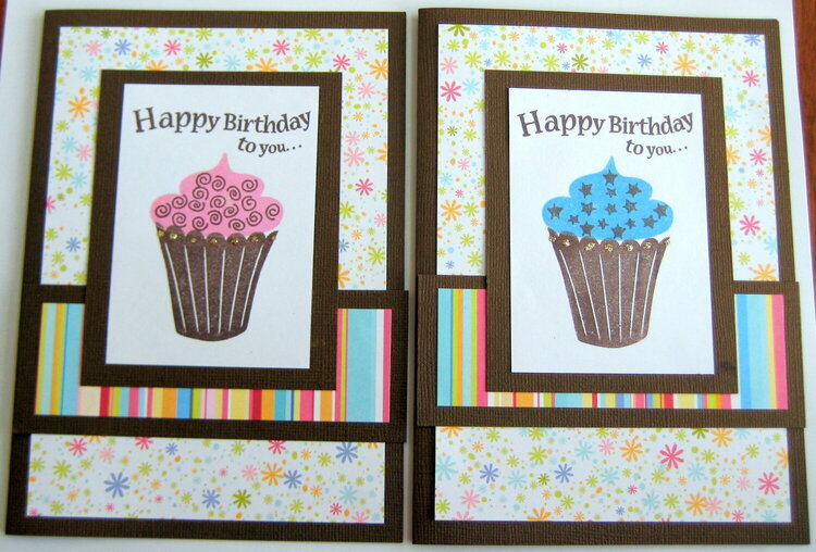 Birthday Cupcake Cards
