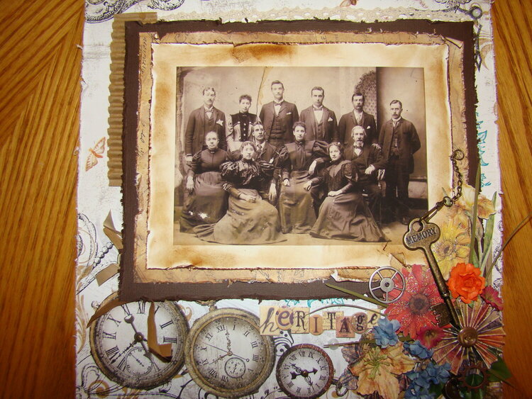 1850&#039;s Vintage photo of my Great, great, great Grandfather and Grandmother and my great, great grandfather and his family