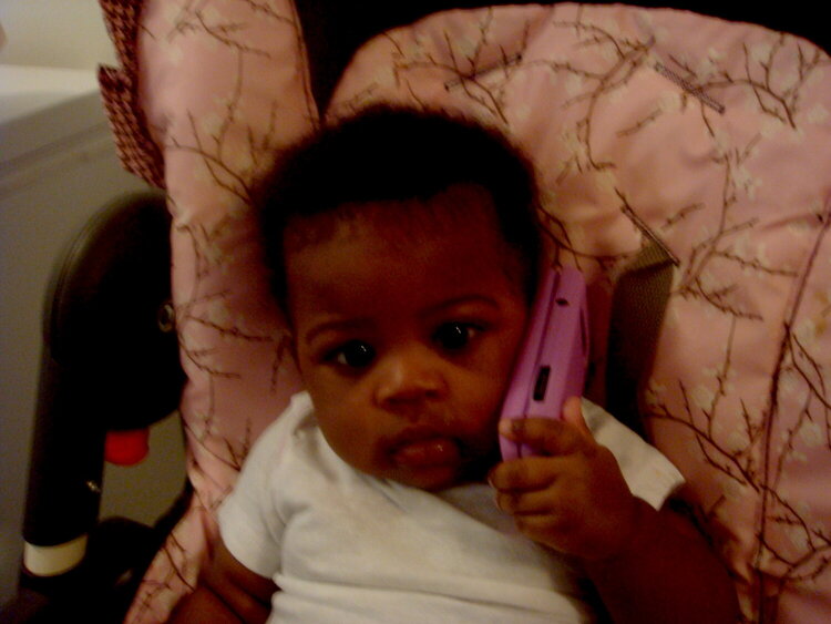 Listening to Grandma on the cell phone