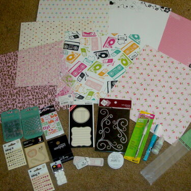My lastest goodies from sb.com has just arrived ahhh. I love new scrapbook goodies