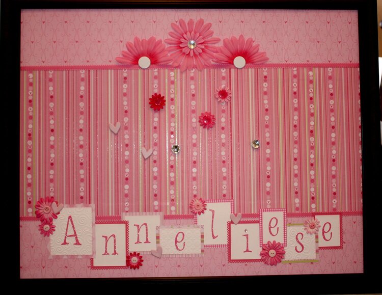 Baby Girl Magnet Board