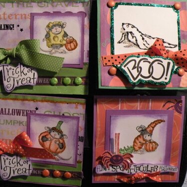 House Mouse Halloween Cards