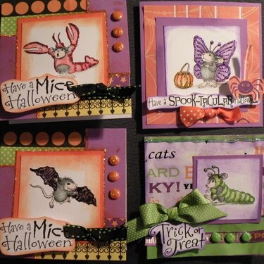House Mouse Halloween Cards, part 2