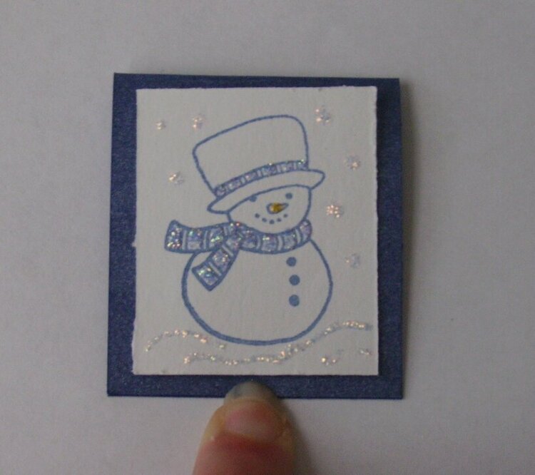 Snowman Christmas Gift Tag
