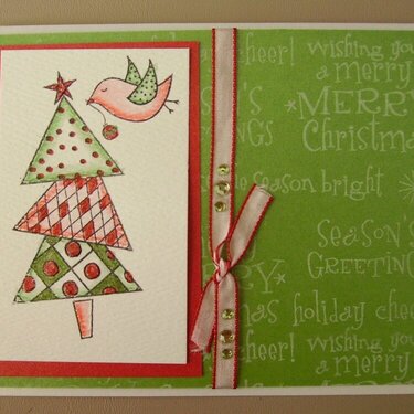 Christmas Tree/Bird Card