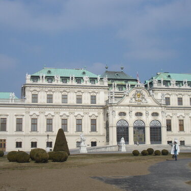 Front view of Belvedere Palace