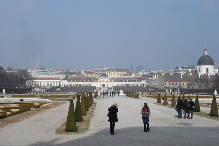 View from back of Belvedere Palace