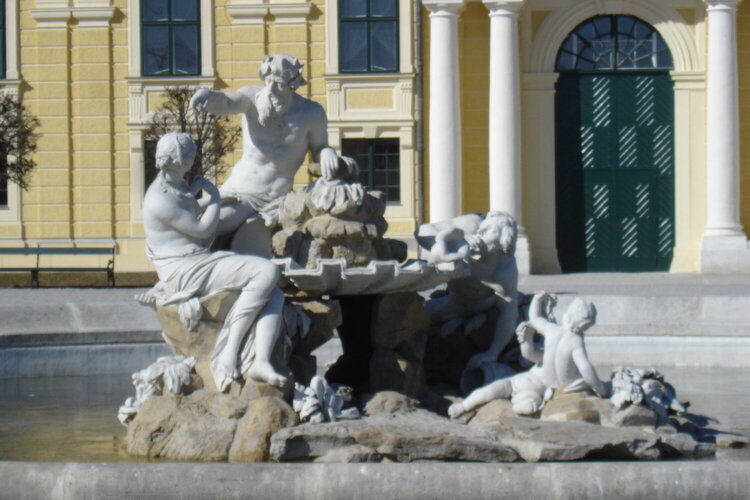 Front fountain at Schonbrunn  Palace