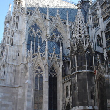 Votivkirche Church, side view  Vienna