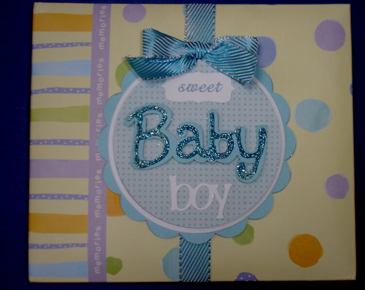 Front cover to baby book