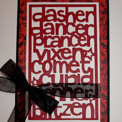 Dasher, Dancer....card