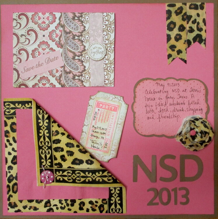 NSD 2013 Party on the Page-I used our party napkins