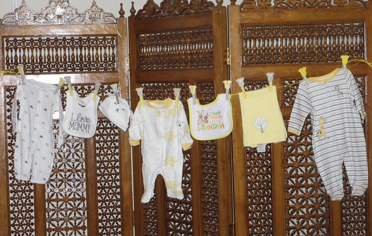 Baby clothes line