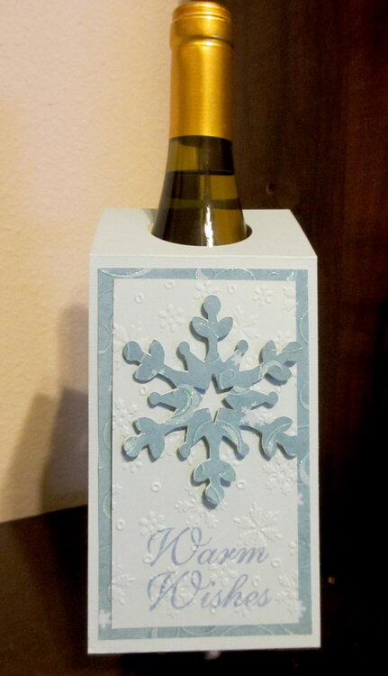 Warm Wishes-Wine Bottle Tag