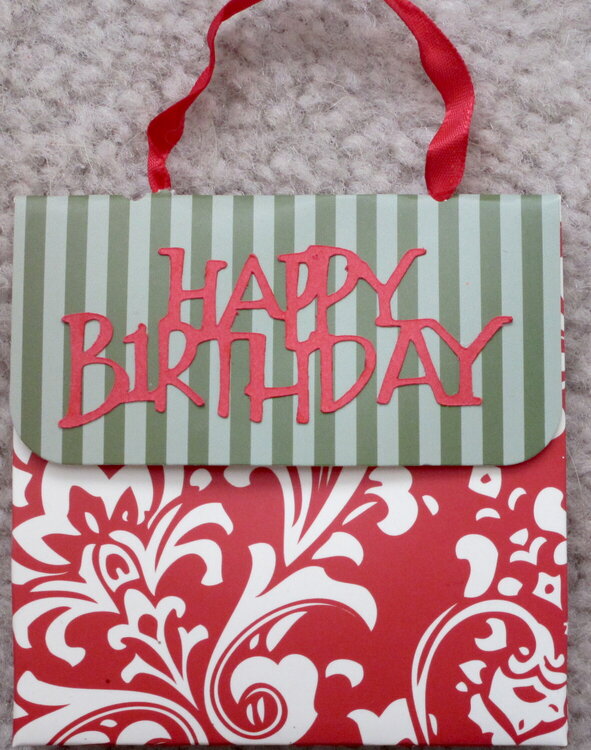 Happy birthday gift card holder