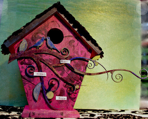 Tattered Angels *Wooden Birdhouse*