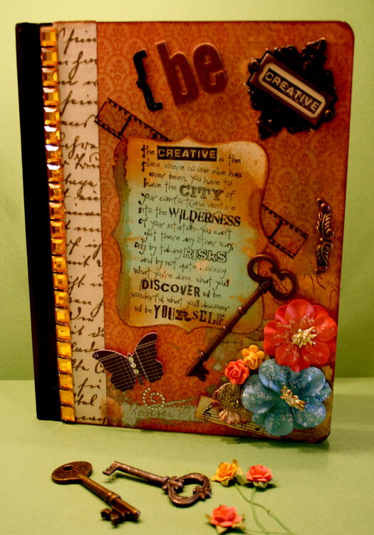 Altered Notebook   BE CREATIVE