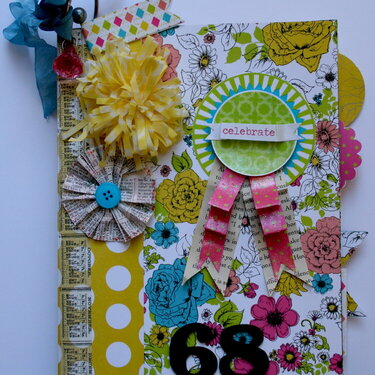 Card/Swing Book (soriee line Pink Paislee)