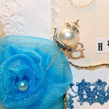 Handmade Teapot Stickpin *Close up of Mother&#039;s Day Card*