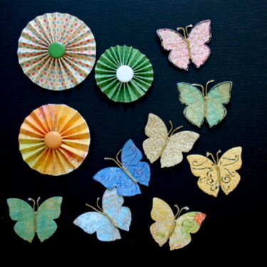 Fan Flowers &amp; Butterflies