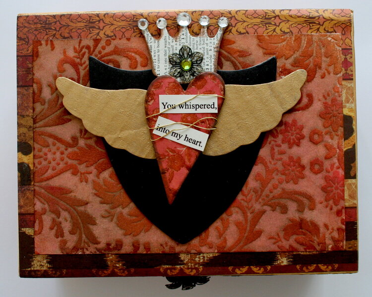 Altered Art Heart Box-Project From Creative Escape