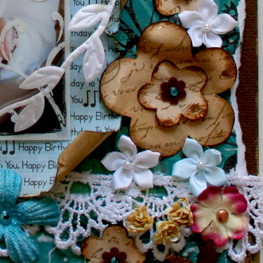Close Up of handmade flowers