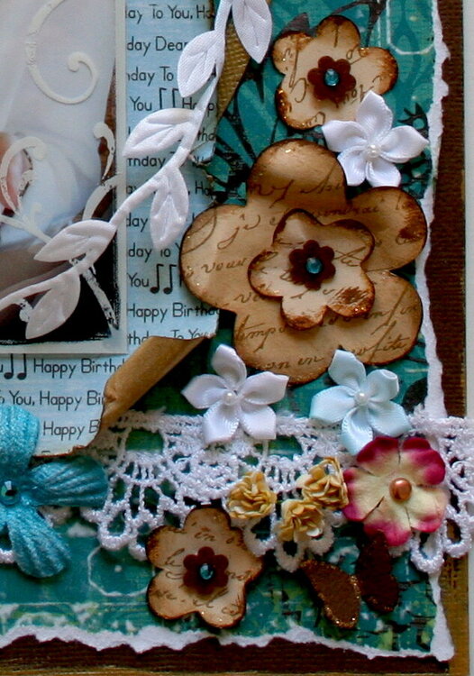 Close Up of handmade flowers