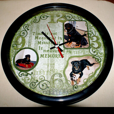 Rottweiler Clock