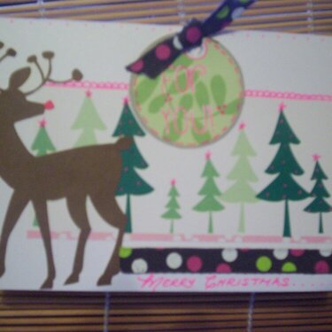 reindeer done with pink instead of a traditional red ...just tried something different  tfl