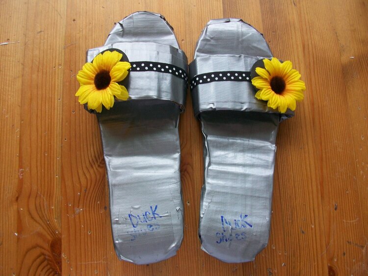 Duct Tape Shoes...LOL