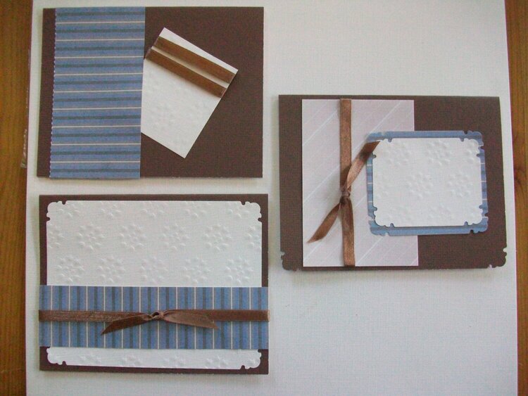 Brown and Blue Cards-blank