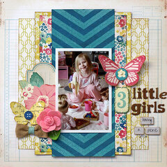 3 Little Girls Having a Picnic - My Creative Scrapbook