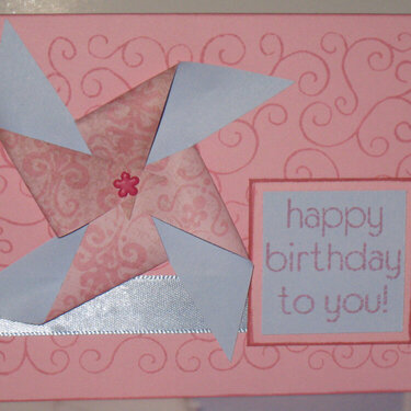Pinwheel Birthday (pink &amp; blue)