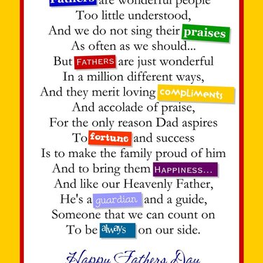 Father&#039;s Day Poem