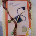 Card for a knitting swap