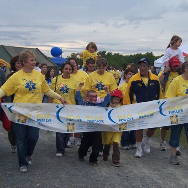 Survivors walk for Cancer-Relay for Life -Dartmouth , N.S