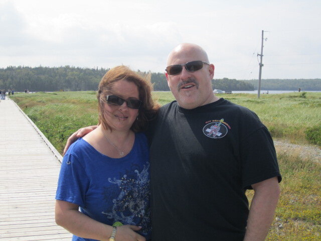 Eastern Passage board walk - Grant and I