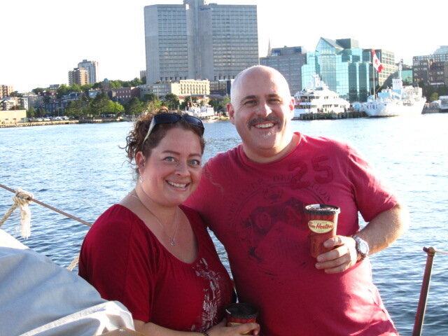 Grant and I aboard the Mar II