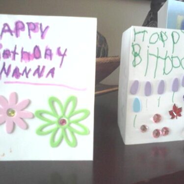 Cards for Nana Rose&#039;s birthday.