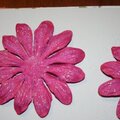 sugar coated bazzill flowers