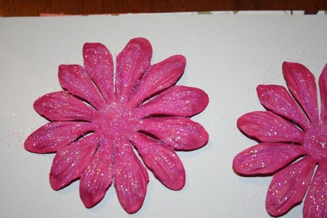 sugar coated bazzill flowers