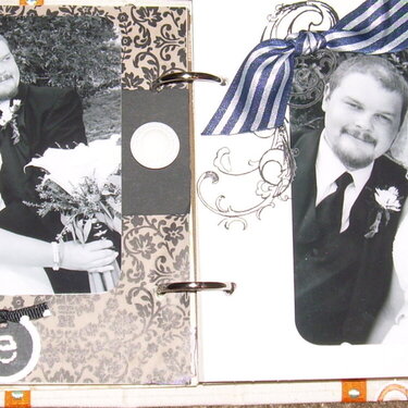 Pgs.4 &amp; 5 in mini wedding scrapbook