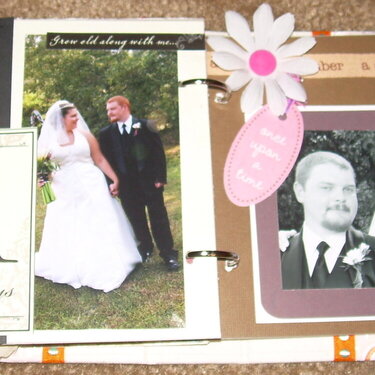 Pg.10 &amp; 11 of mini wedding scrapbook