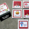 Mini Pizza Box + 5 Cards Set