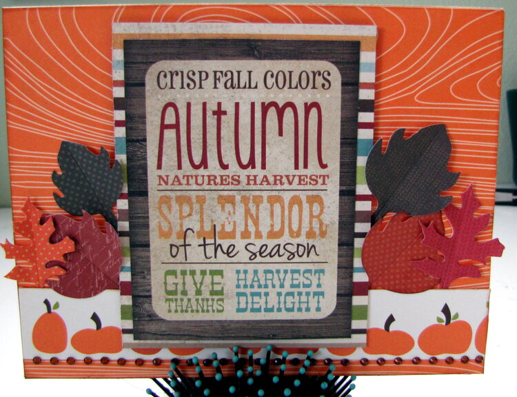 autumn card for the BFs mom